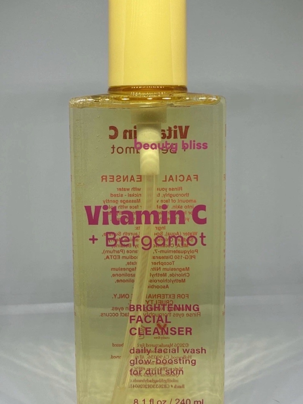 Beauty Bliss Vitamin C + Bergamot Brightening Facial Cleanser 8.1 FL oz